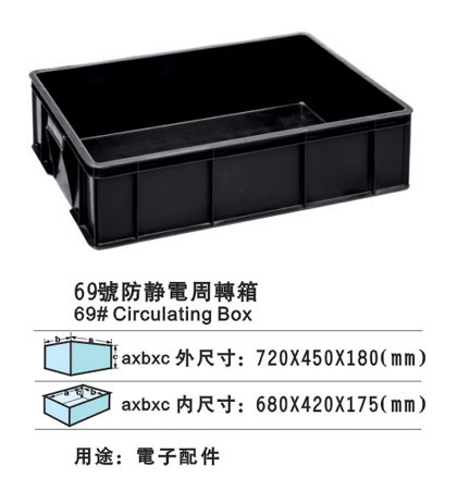 69#防靜電周轉（zhuǎn）箱
